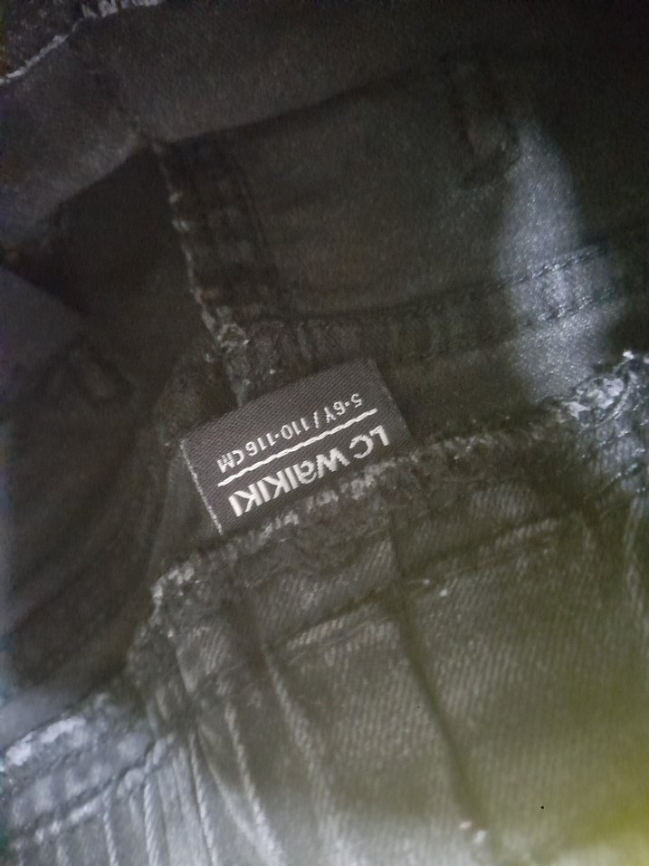 Siyah erkek çocuk Kot Pantolon - Görsel 2