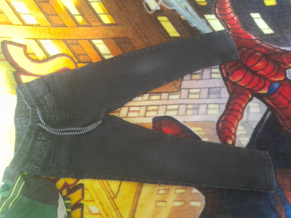 Siyah erkek çocuk Kot Pantolon - Görsel 4