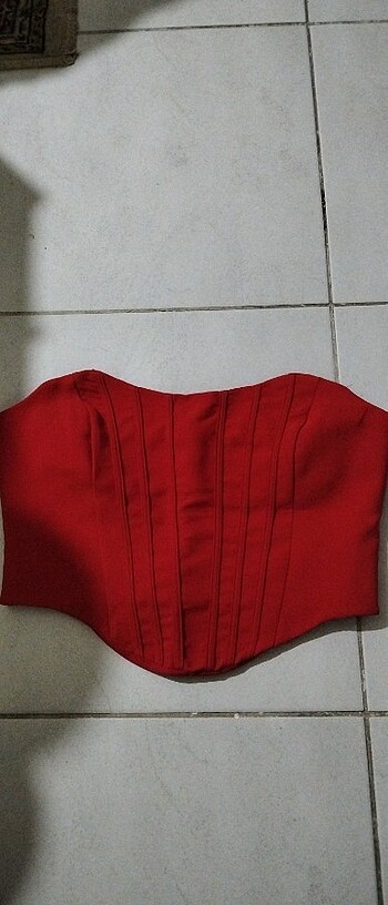 40 Beden Trendyolmilla kırmızı crop korse