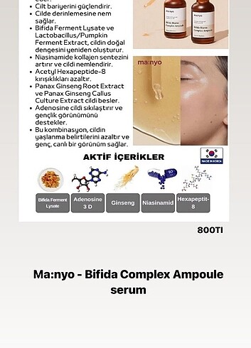 Beden Kore markası ma:nyo bifida complex ampoule