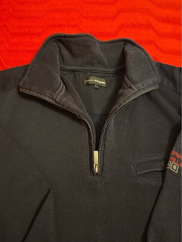 l Beden lacivert Renk Uzun kollu fermuarlı erkek sweatshirt