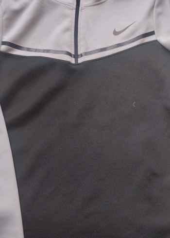 Nike Erkek Gri Yarım Fermuarlı Sweatshirt