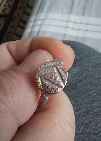 Beden Gri Minimalist Antika Kadın Yüzüğü
