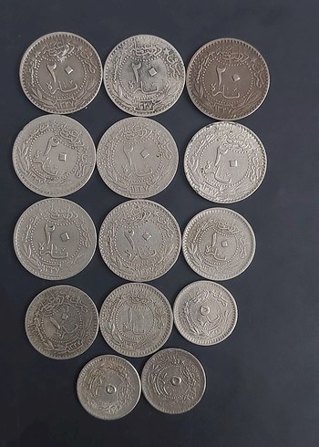 Osmanlı Sultan Reşat nikel paralar