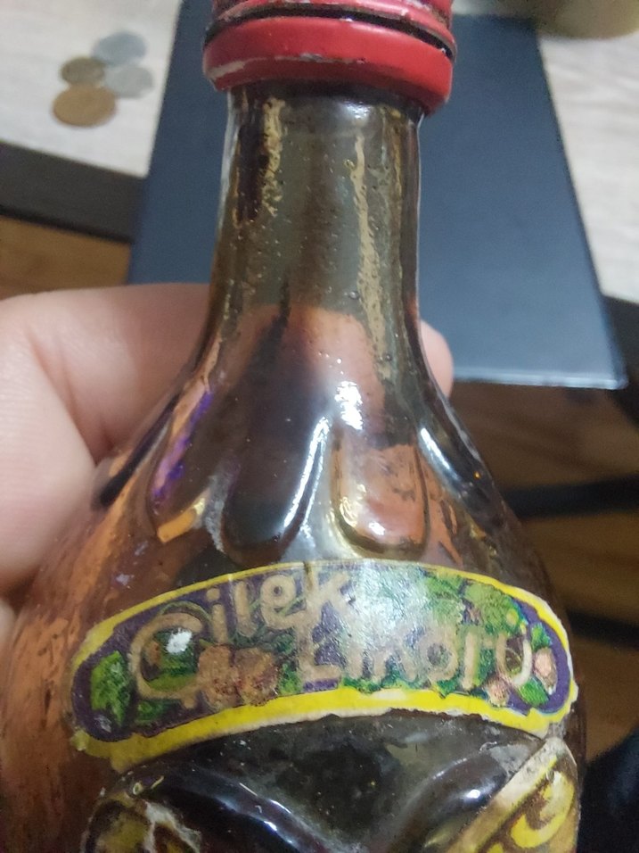 Antika Tekel Çilek Likör Şişesi - Görsel 3