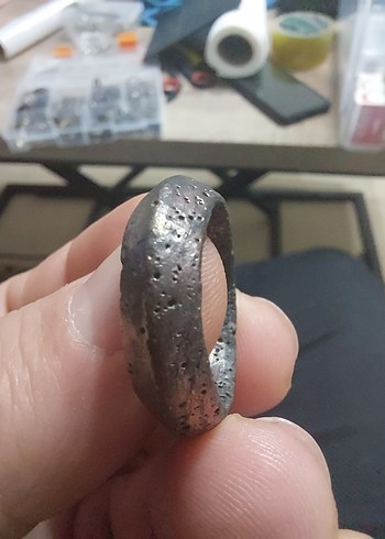  Beden siyah Renk Minimalist Antika Kadın Yüzük
