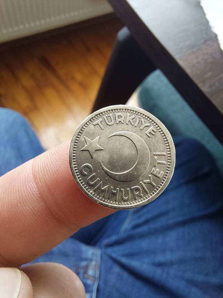 Vintage 1945 25 Kuruş Madeni Para - Görsel 2