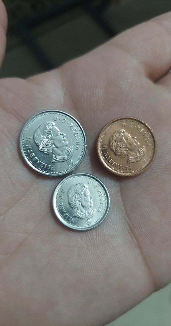 Kanadalı Madeni Paralar 3 adet çil - Görsel 2