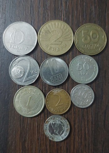 Balkan ülkeleri Koleksiyon Paraları 10 adet - Görsel 2