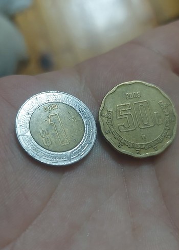 Meksika madeni para koleksiyon 2 adet - Görsel 2