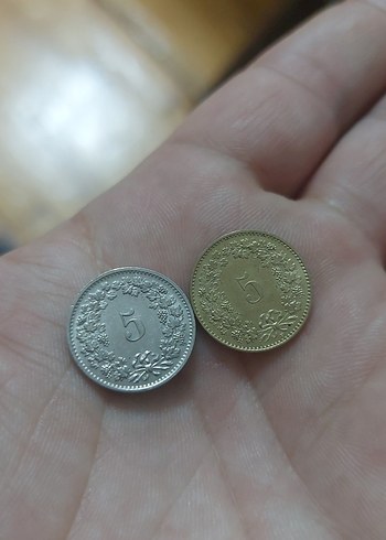 İsviçre madeni para koleksiyon 2 adet - Görsel 2