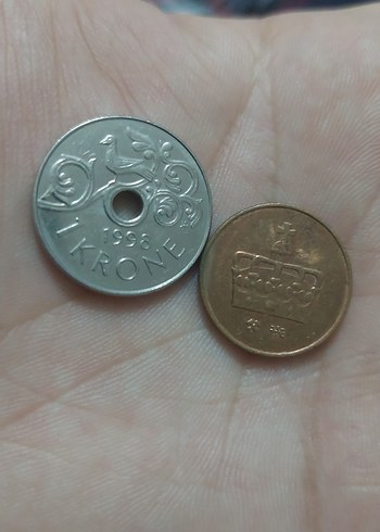 Norveç madeni  para  koleksiyonu 2 adet fiyatıdır - Görsel 2