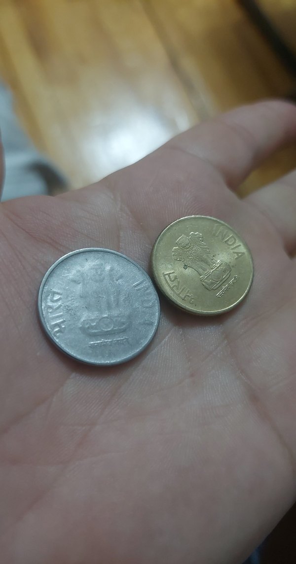 Hindistan madeni  paraları 2 adet - Görsel 2