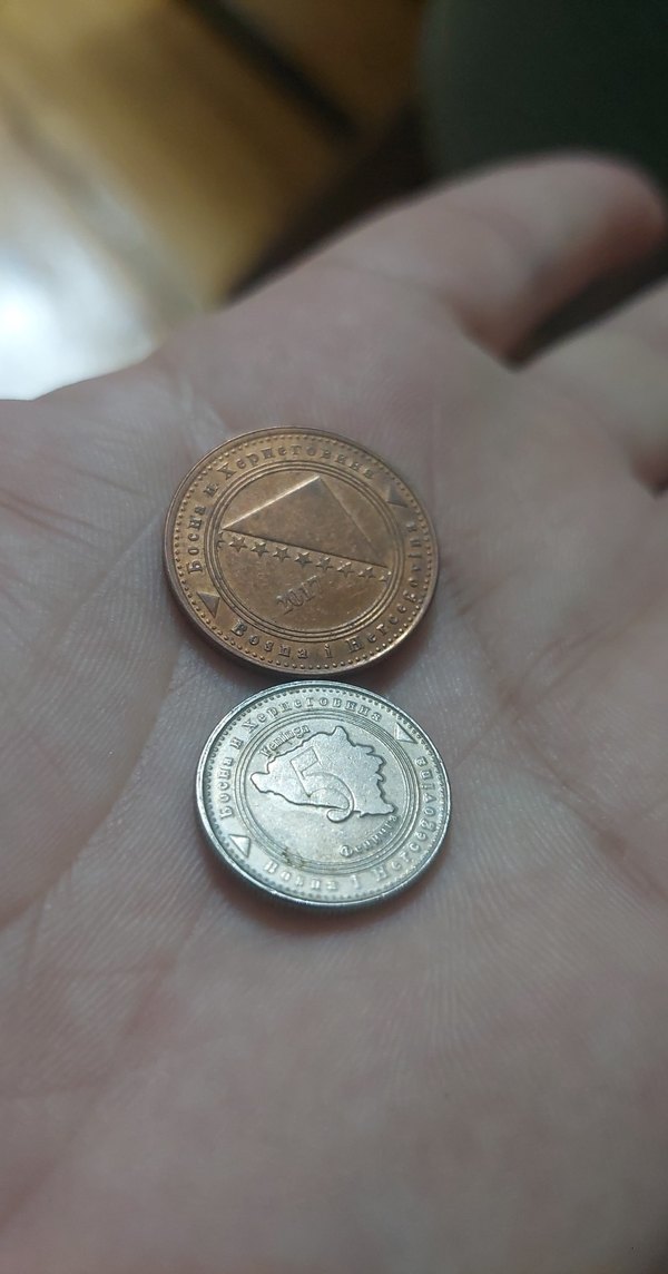 Bosna 2 adet madeni koleksiyon parası - Görsel 2
