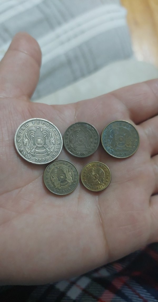 Kazakistan tengeler madeni koleksiyon 5 adet para - Görsel 2