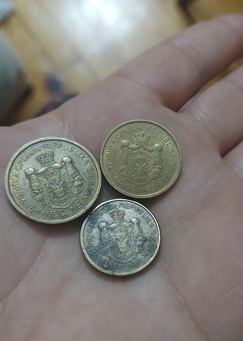 Sırbistan 3 adet koleksiyon madeni para - Görsel 2