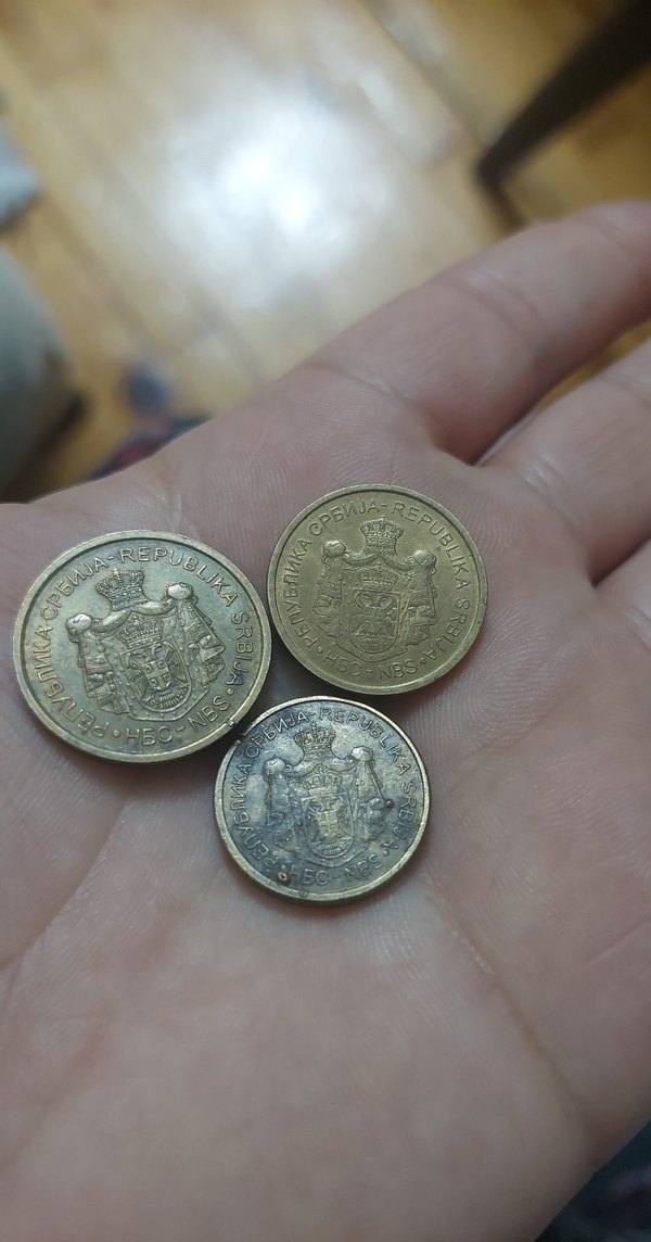 Sırbistan 3 adet  koleksiyon  madeni para - Görsel 2