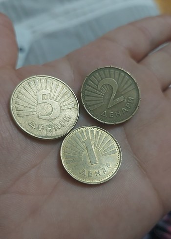 Makedonya madeni paraları 3 adet koleksiyon - Görsel 2