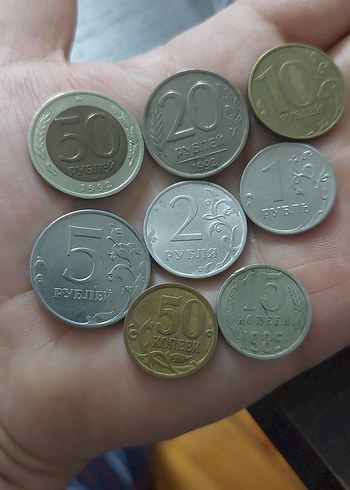 Rus madeni para koleksiyon.8 adet fiyatıdır. - Görsel 2