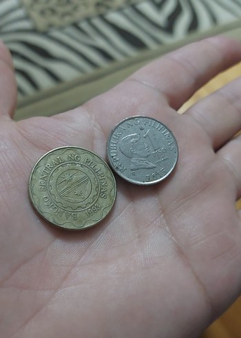 Filipin 5 Piso Madeni Paralar. 2 adet  fiyatıdır. - Görsel 2