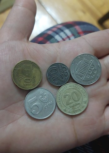 Türk Cumhuriyetleri para koleksiyonu.  5 adet - Görsel 2