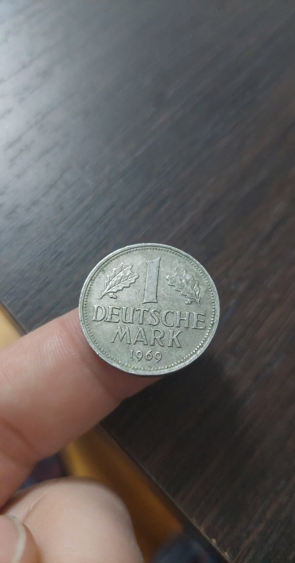 Batı Almanya 1 Mark 1969 j serisi - Görsel 2