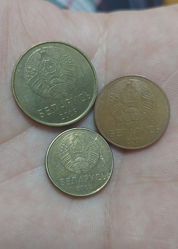 Belarus  madeni koleksiyonu 3 adet  fiyatıdır - Görsel 2