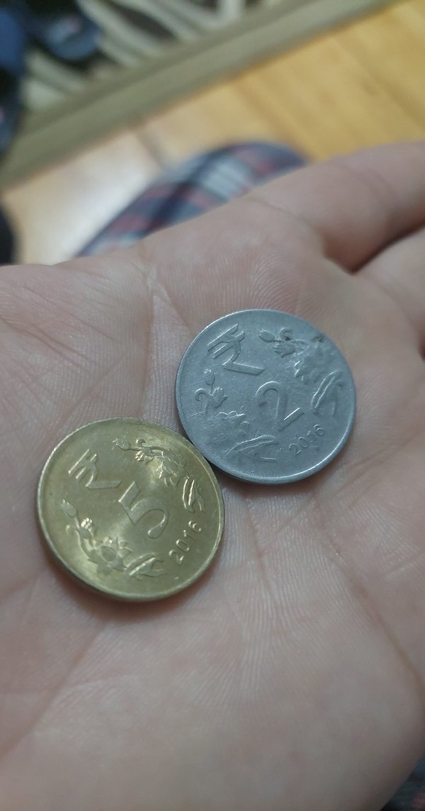 Hindistan 2 adet madeni para  koleksiyonu - Görsel 2