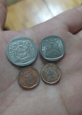 Güney Afrika madeni para koleksiyonu. 4 adet - Görsel 2