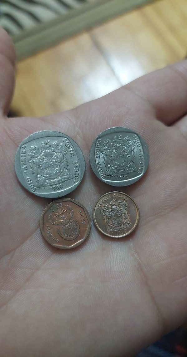 Güney Afrika madeni para koleksiyonu. 4 adet - Görsel 2