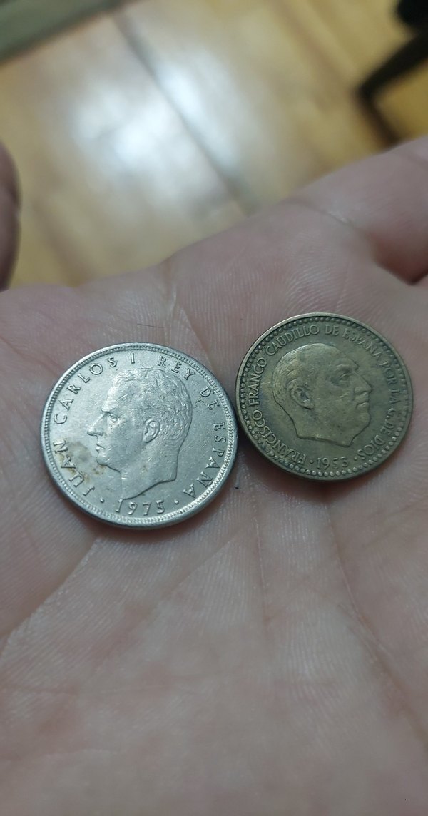 İspanya  madeni  para  koleksiyon 2 adet fiyatıdır - Görsel 2