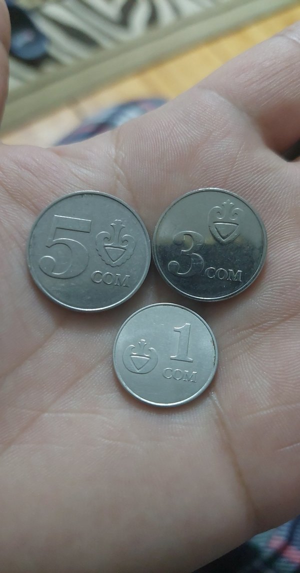 3 adet  Kırgızistan madeni para koleksiyonu - Görsel 2