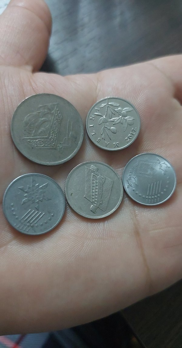 Malezya madeni para koleksiyonu. 5 adet fiyatıdır. - Görsel 2