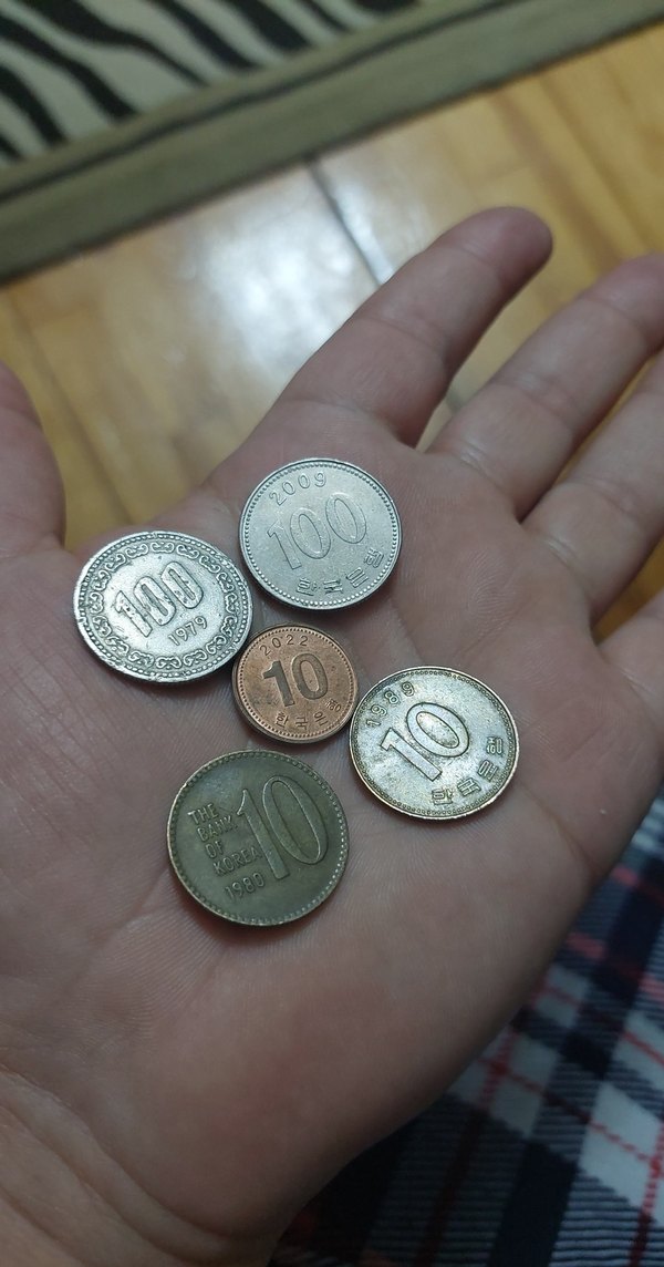 Güney Kore Madeni para  lotu 5 adet fiyatıdır. - Görsel 2