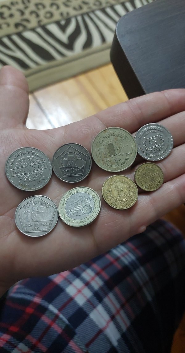 Suriye madeni para koleksiyon. 8 adet. - Görsel 2