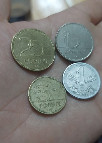 Macaristan madeni para koleksiyon.  4 adet - Görsel 2