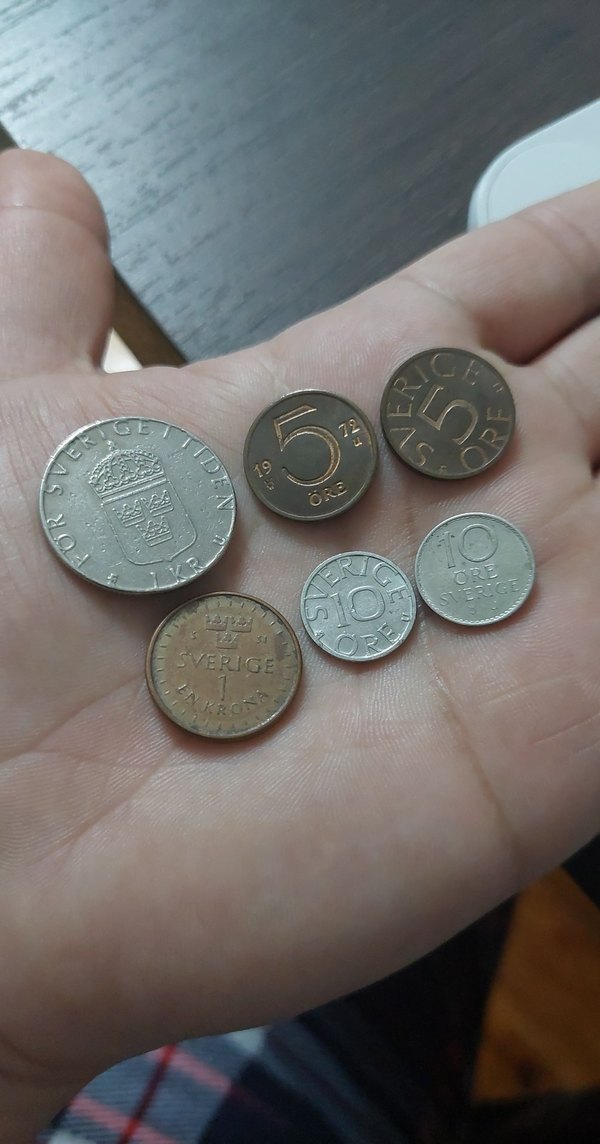 İsveç  madeni  paraları.  6 adet - Görsel 2