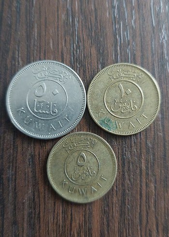 Kuveyt madeni para koleksiyon 3 adet fiyatıdır - Görsel 2