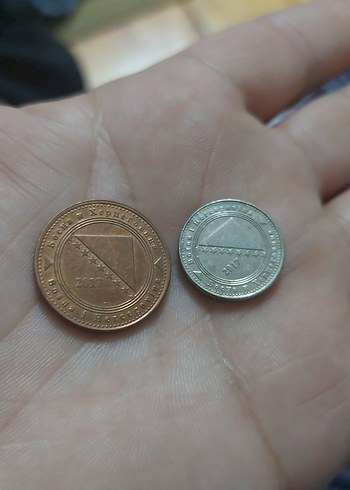 Bosna  Hersek madeni para  koleksiyon.  2 adet fiyatıdır. - Görsel 2