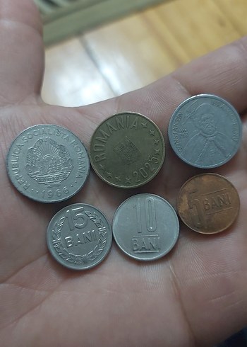 Romanya  Madeni para koleksiyonu. 6 adet fiyatıdır. - Görsel 2