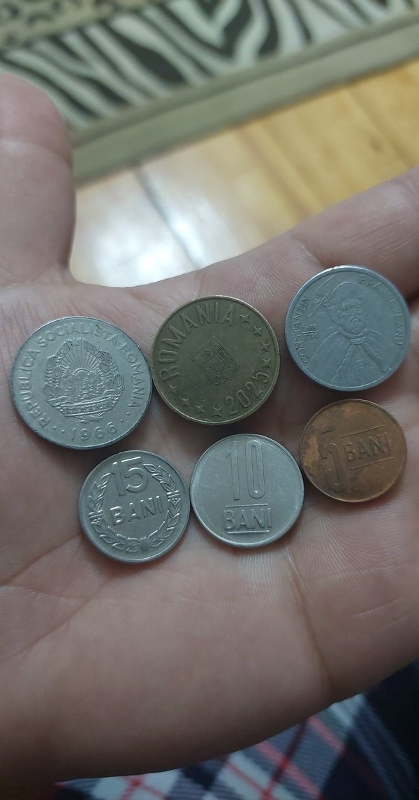 Romanya  Madeni para koleksiyonu. 6 adet fiyatıdır. - Görsel 2