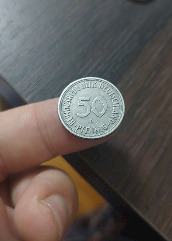 1969 Batı  Almanya 50 penning D serisi - Görsel 2
