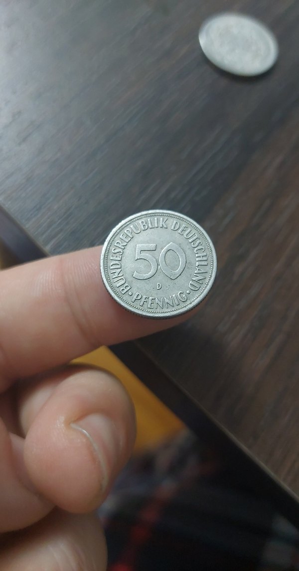 1969 Batı  Almanya 50 penning D serisi - Görsel 2