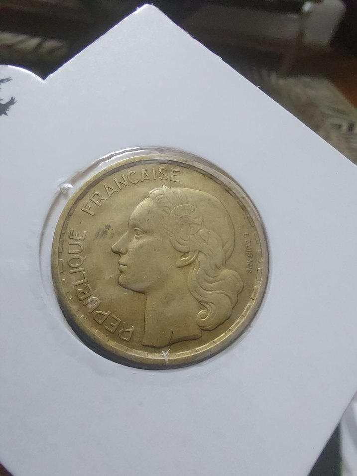 20 Francs Horozlu 1950 - Görsel 2