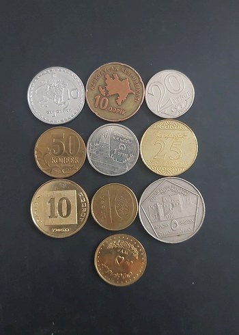 10 Adet Vintage Madeni Para Seti - Görsel 2