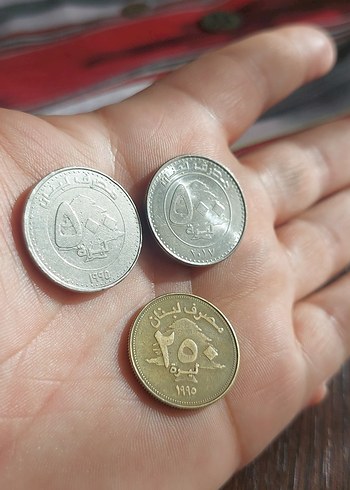 Lübnan madeni para koleksiyonu 3 adet fiyatıdır - Görsel 2