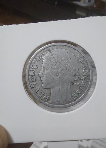1949 Frans Parası 2 francs - Görsel 2