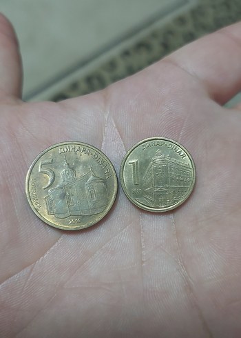 Sırbistan madeni para koleksiyon.  2 adet fiyatıdır