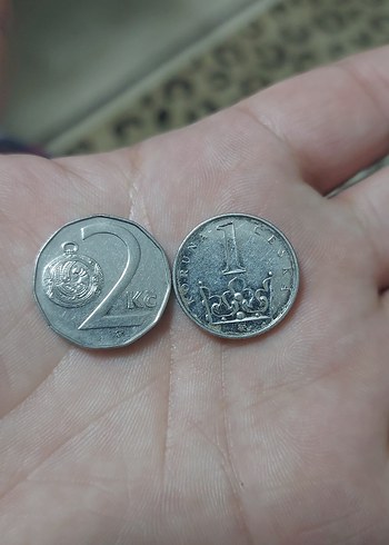 Çekya madeni paraları 2 adet fiyatıdır