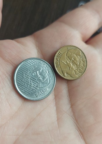 2 Adet Brezilya madeni para koleksiyon - Görsel 2